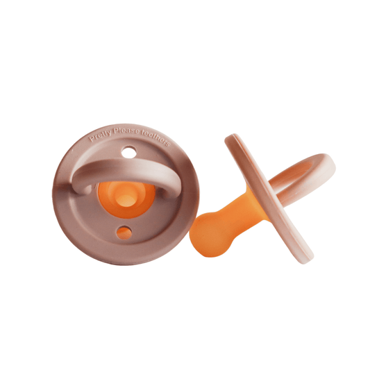 Modern Pacifier 2 pack | Mahogany Rose + Fawn