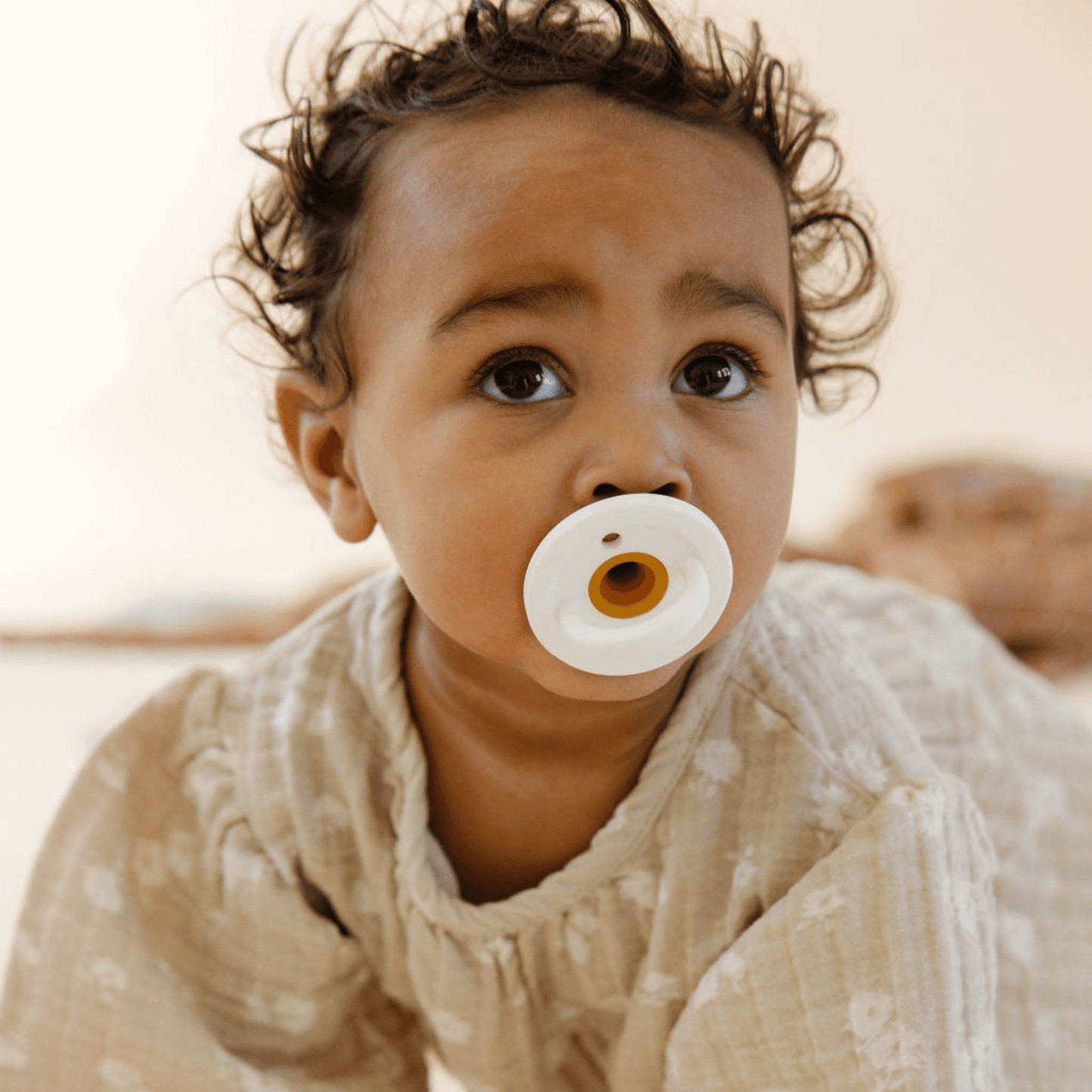 Modern Pacifier 2 pack | Coconut Milk + Navy