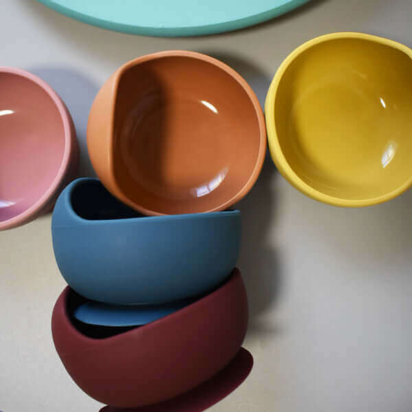 Silicone Hook Bowl (Butternut Squash) - teal meal