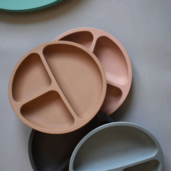 Silicone Divider Plate (Chocolate) - Tealmeal