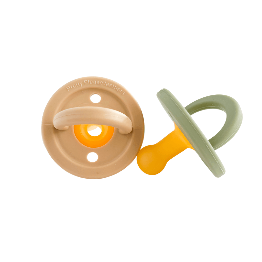 Regular Pacifier Modern Pacifier 2 pack | Oat + Eucalyptus – Teal Meal