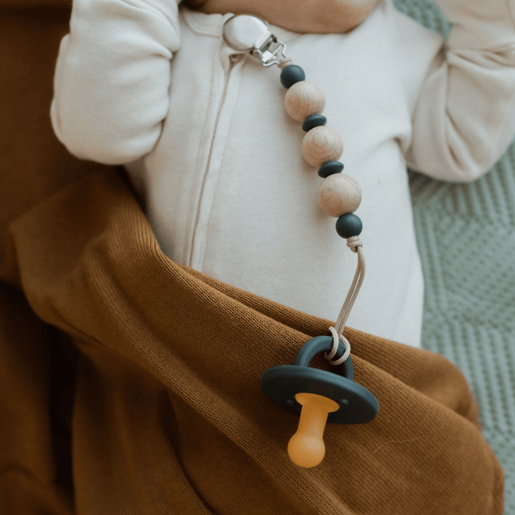 Modern Pacifier 2 pack | Coconut Milk + Navy