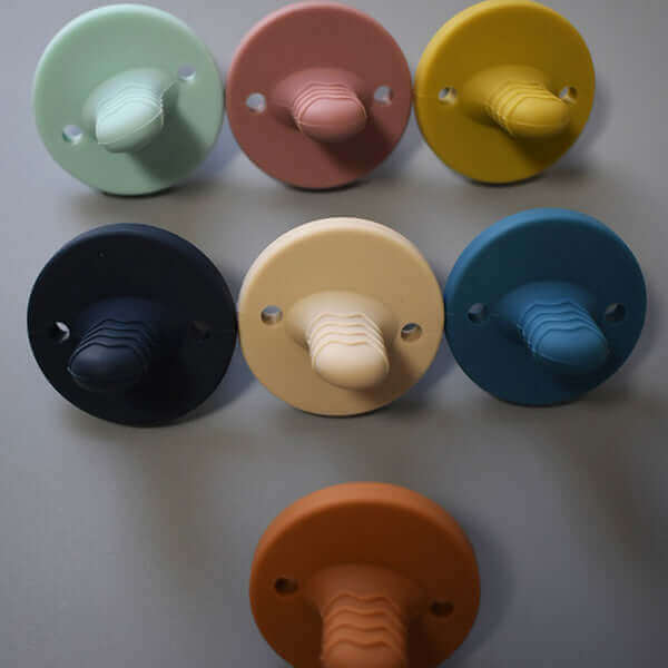 teething pacifier (navy blue) - teal meal