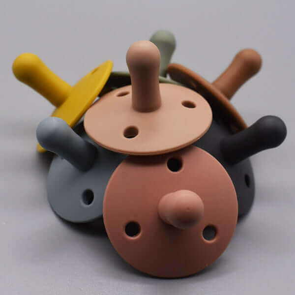 Bibby Pacifier (Moon Sand) - teal meal