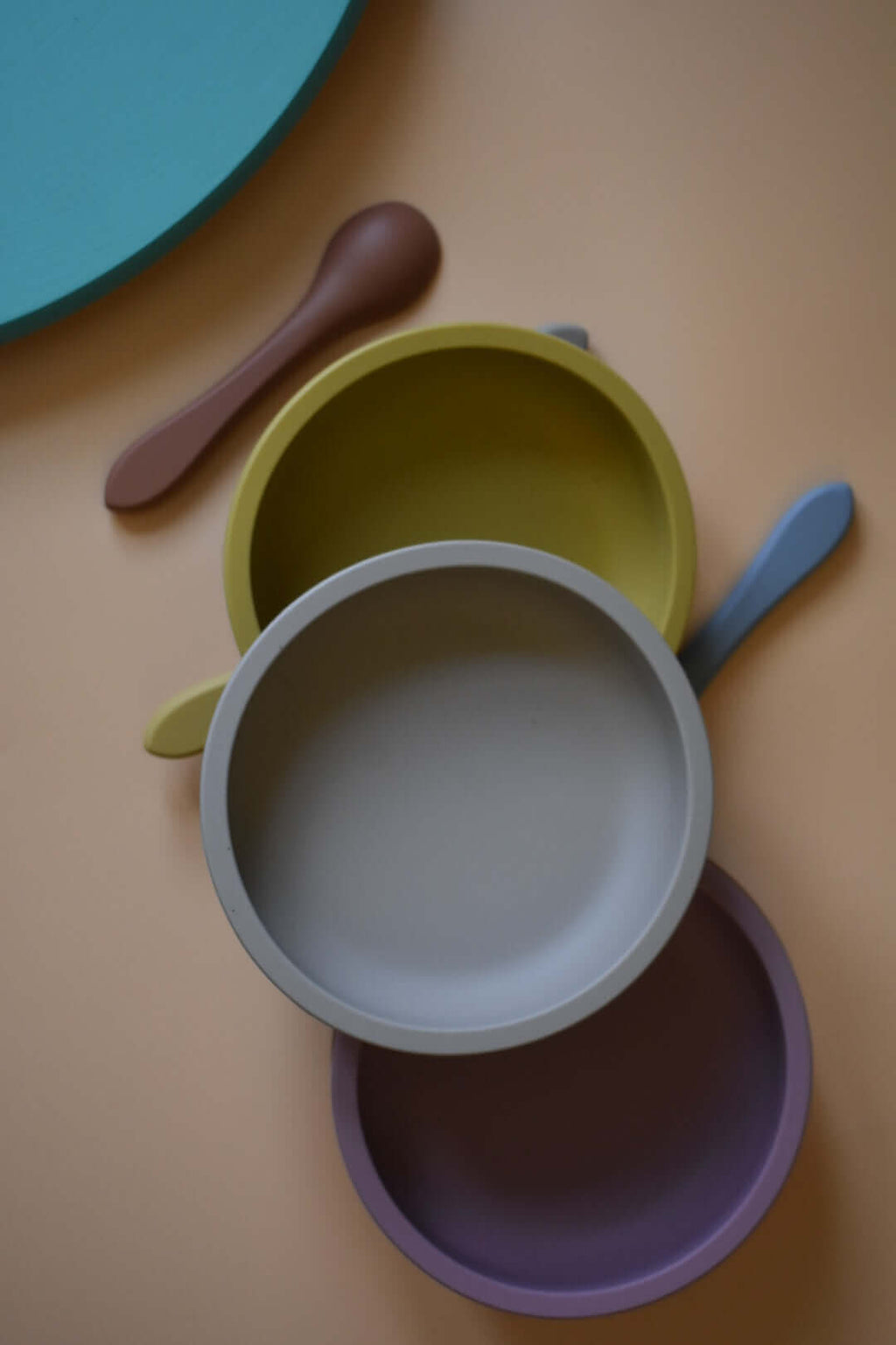 Silicone Sun Plate Set (Basil) - Teal Meal