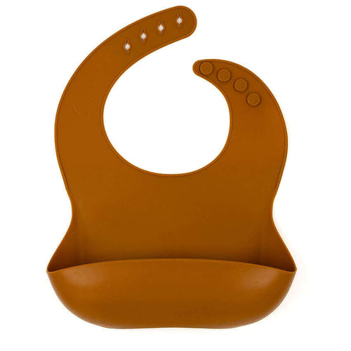 Kids Silicone Bib (Caramel) - Tealmeal