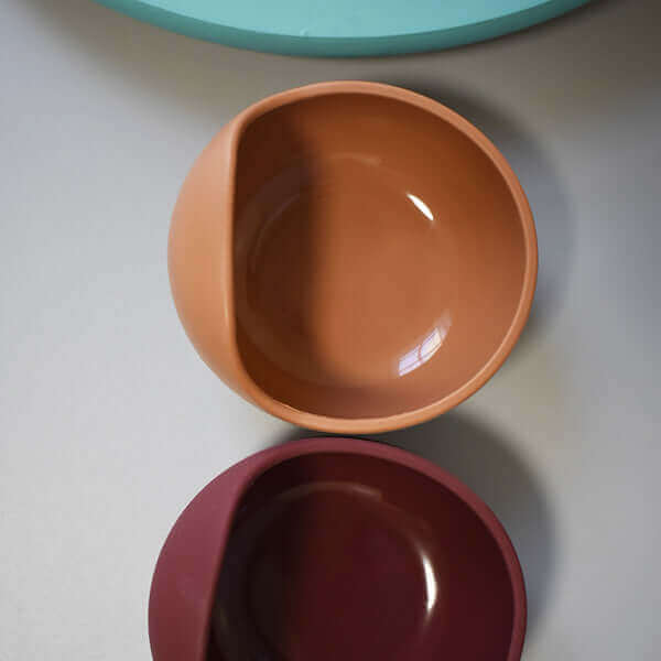 Silicone Hook Bowl (Berry) - teal meal