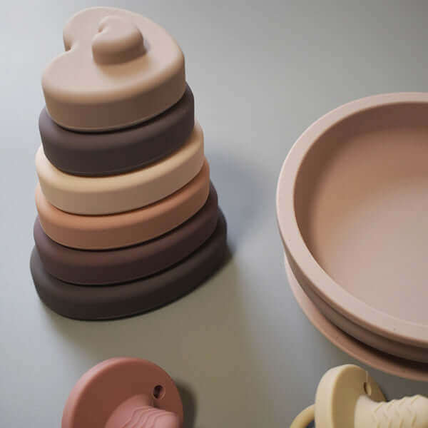 Silicone Stacking Hearts