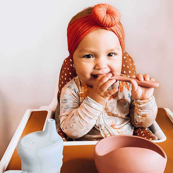 Silicone Hook Bowl (Flamingo) - Tealmeal