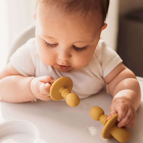 Silicone Mini Utensils (Moon Sand) - Tealmeal