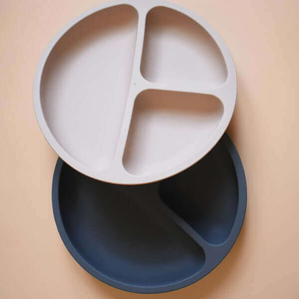 Silicone Divider Plate (Moon Sand) - Tealmeal