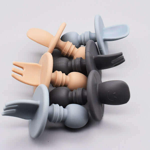 Silicone Mini Utensils (Moon Sand) - Tealmeal