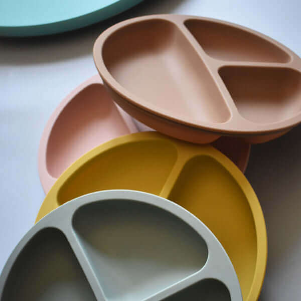 Silicone Divider Plate (Sunshine) - Tealmeal
