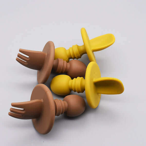 Silicone Mini Utensils (Chocolate) - Tealmeal