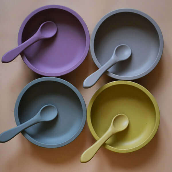 The Saturday Baby Silicone Spoon Set Sun