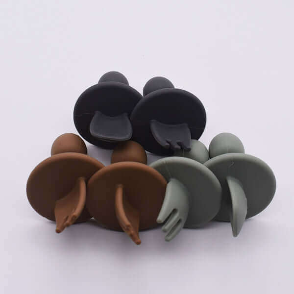 Silicone Mini Utensils (Moon Sand) - Tealmeal