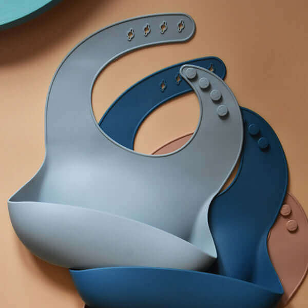 Kids Silicone Bib (Aqua Star) - Tealmeal