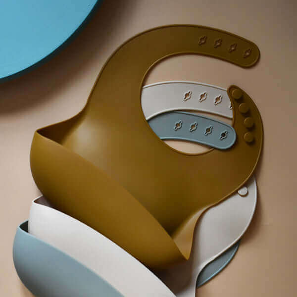 Kids Silicone Bib (Caramel) - Tealmeal