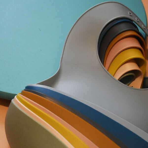 Kids Silicone Bib (Moon Sand) - Tealmeal