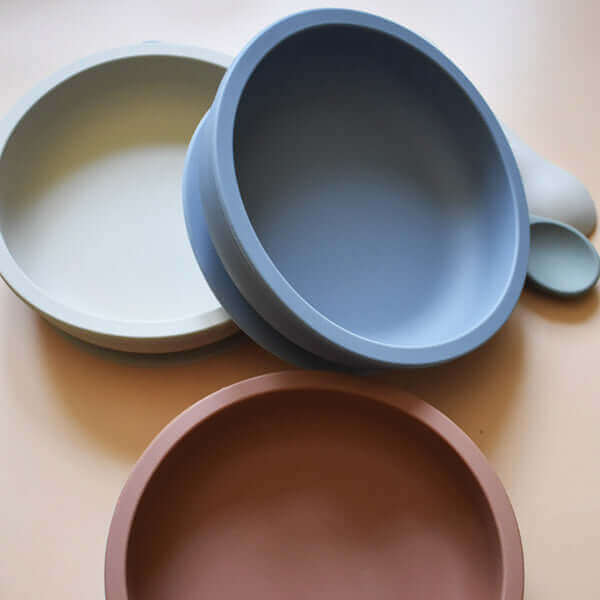 Silicone Sun Plate Set (Moon Sand)- teal meal