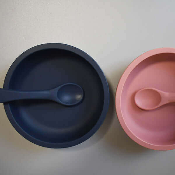 Silicone Sun Plate Set (Navy Blue) - teal meal