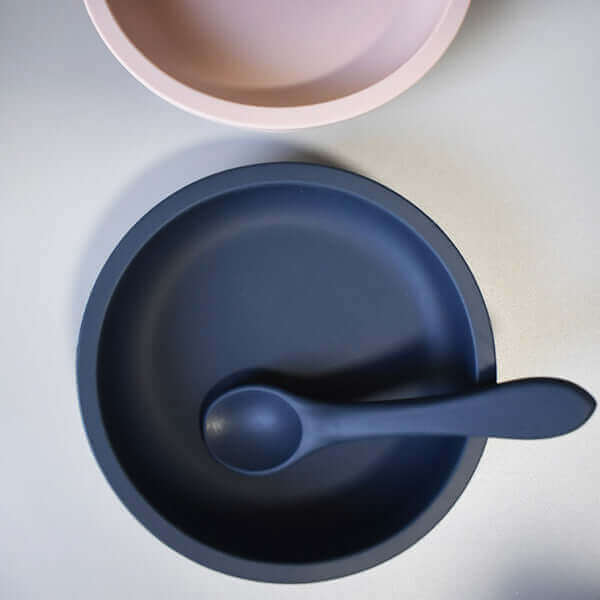 Silicone Sun Plate Set (Navy Blue) - teal meal