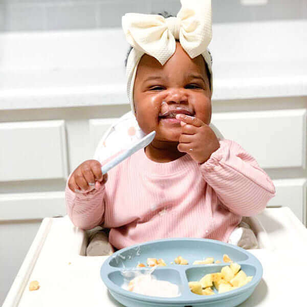 Silicone Divider Plate (Moon Sand) - Tealmeal