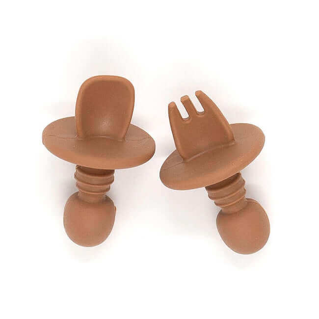 Silicone Mini Utensils (Chocolate) - Tealmeal